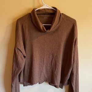 American Eagle Outfitters Brown Knit Top